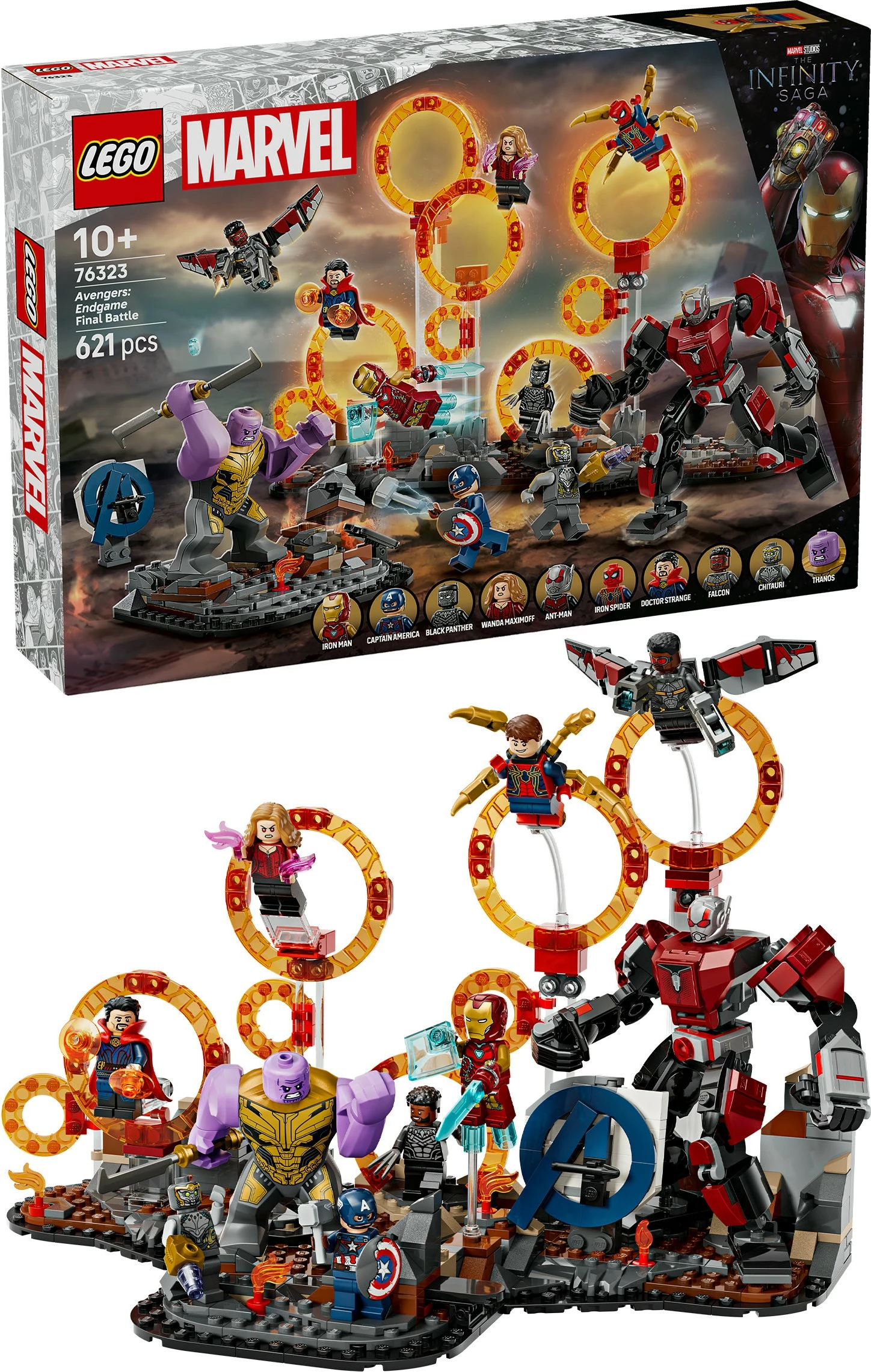 Set ndërtimi LEGO Marvel Avengers: Endgame Final Battle 76323, 621 pjesë, multikolor