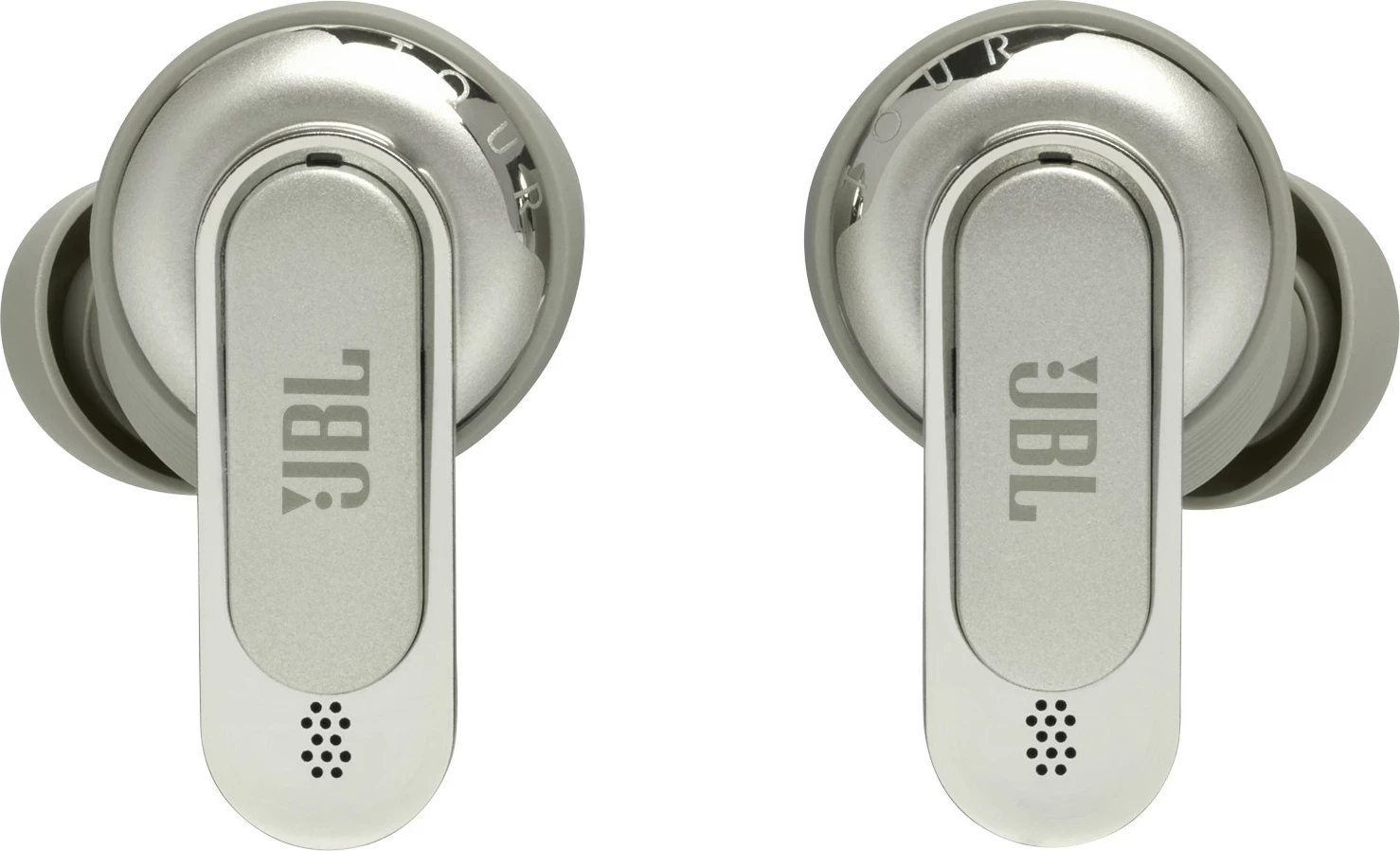 Kufje JBL Tour Pro 2 TWS, ANC adaptive, audio hapësinor, kasë karikimi Smart me ekran 1.45", Champagne