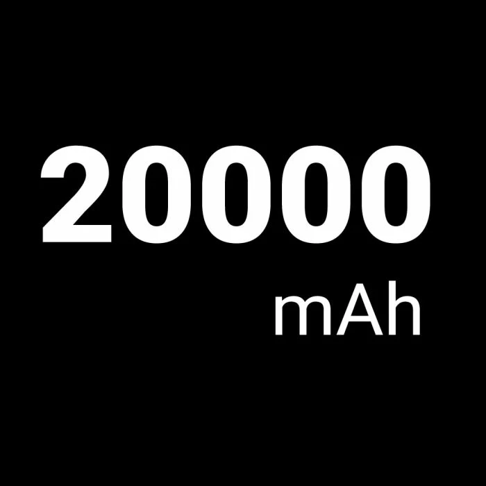 Powerbank solar SANDBERG 420-73 20000 mAh 6 panele USB-C PD 20W IPX4, e zezë, set me karabinë + kabllo USB-C