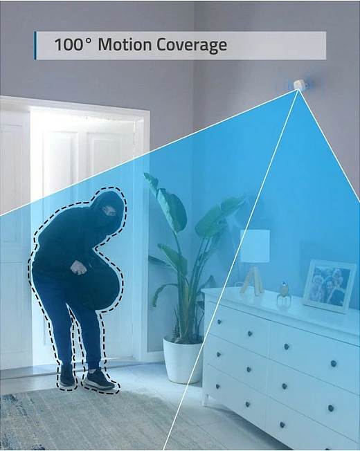 Sensor lëvizjeje Eufy T8910021, wireless, Wi‑Fi, montim në mur, 9.144 m, i bardhë