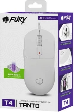 Maus Fury Tanto T4, RGB, i bardhë