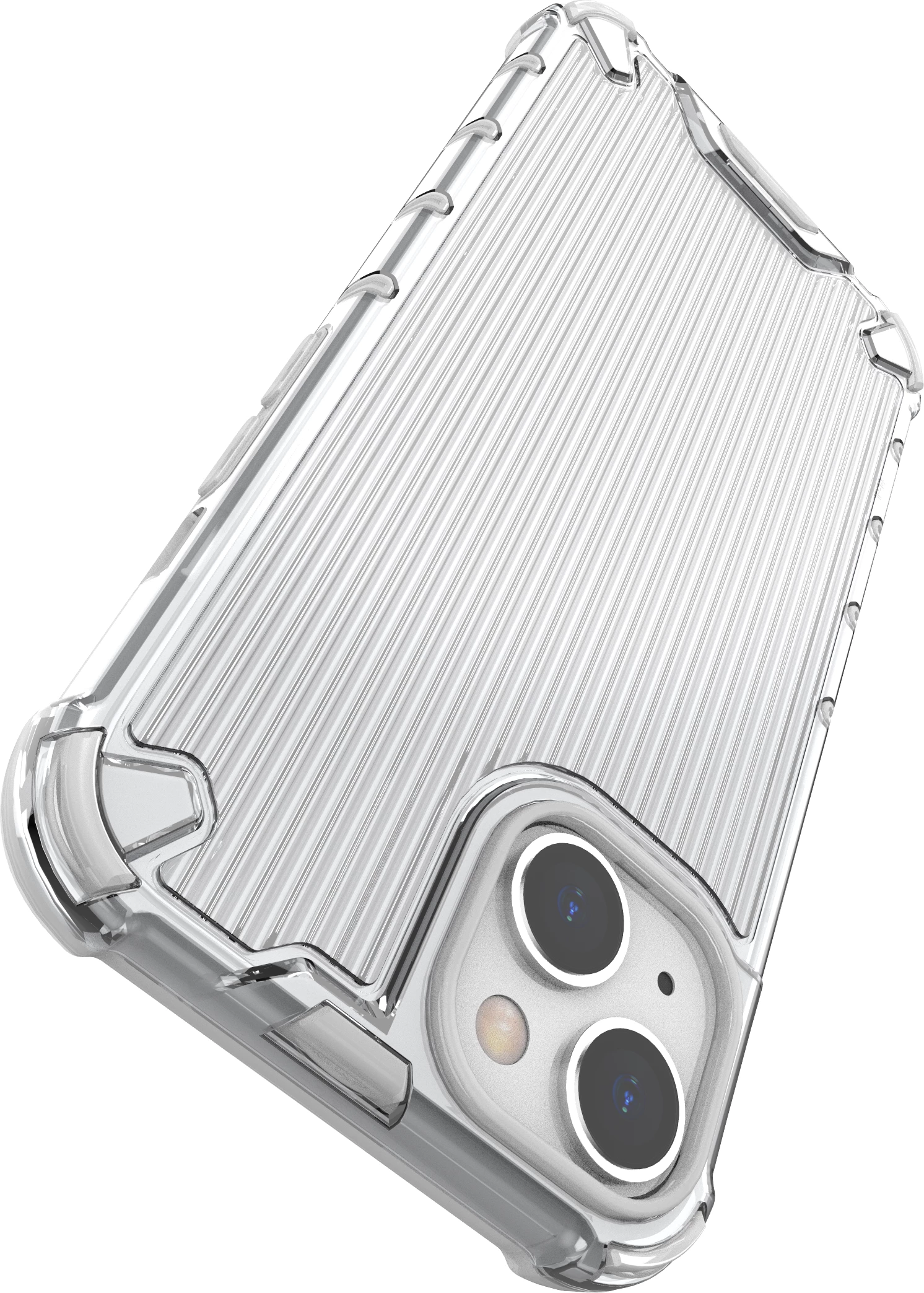 Mbështjellës Hurtel Ombre Protect Case për iPhone 13, rozë-kaltër