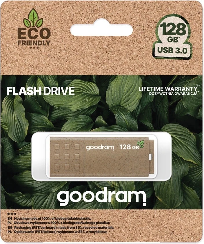USB 3.0 Goodram, UME 3 Eco Friendly, 128GB, e kaftë