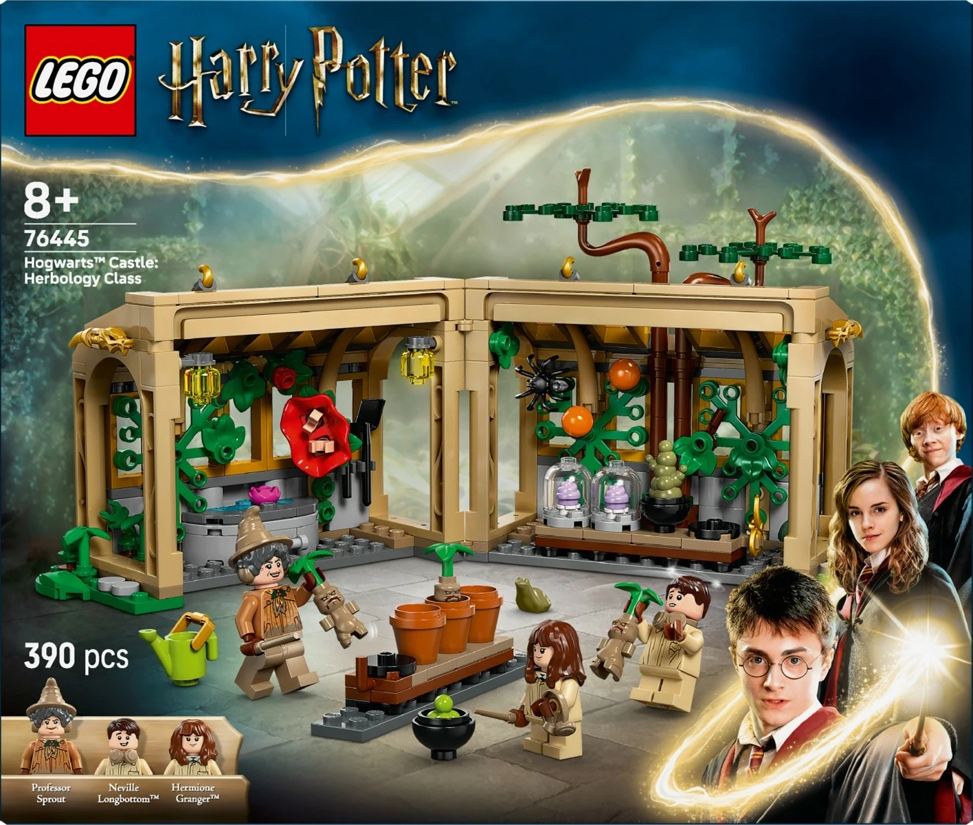 Set LEGO Harry Potter 76445 Hogwarts Castle: Herbology Class, 390 pjesë