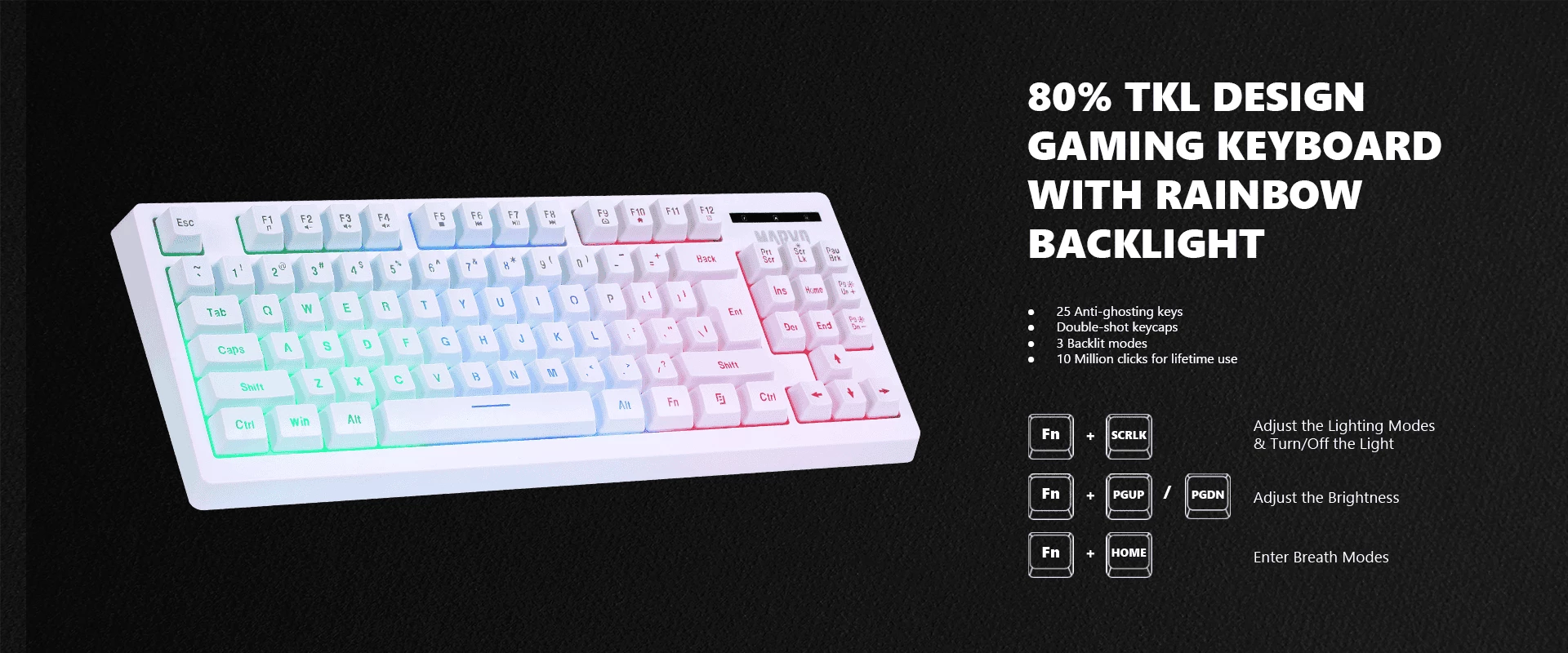 Set 3 në 1 MARVO CM310 WH EN