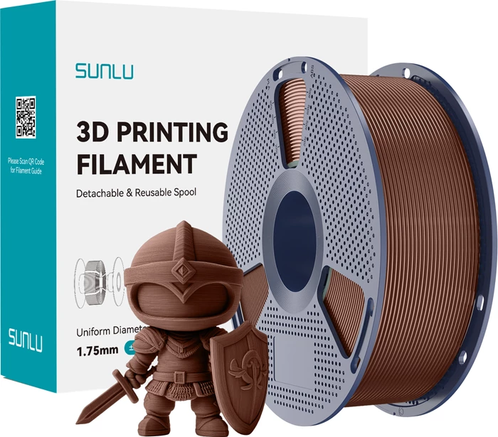 Filament për 3D printer Sunlu PLA+ Cho 1.75 mm, çokollatë