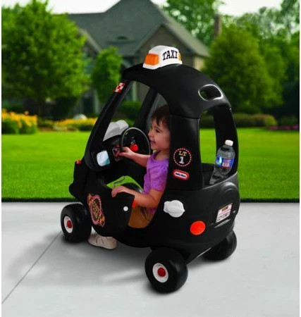 Vetura lodër me shtytje Little Tikes Cozy Coupe Black Taxi 160467, deri 23 kg, 18 muaj-5 vjet, e zezë
