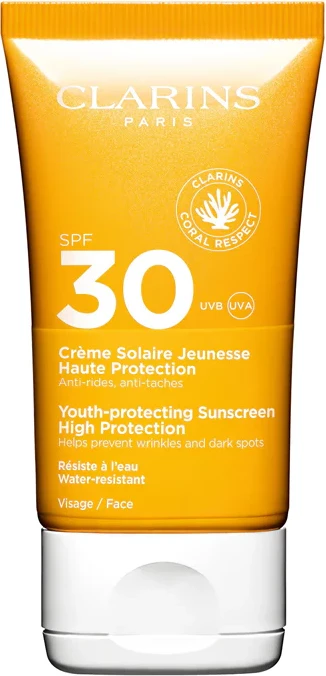 Krem për fytyrë me mbrojtje nga dielli Clarins High Protection Youth Sun Care SPF 30, 50ml