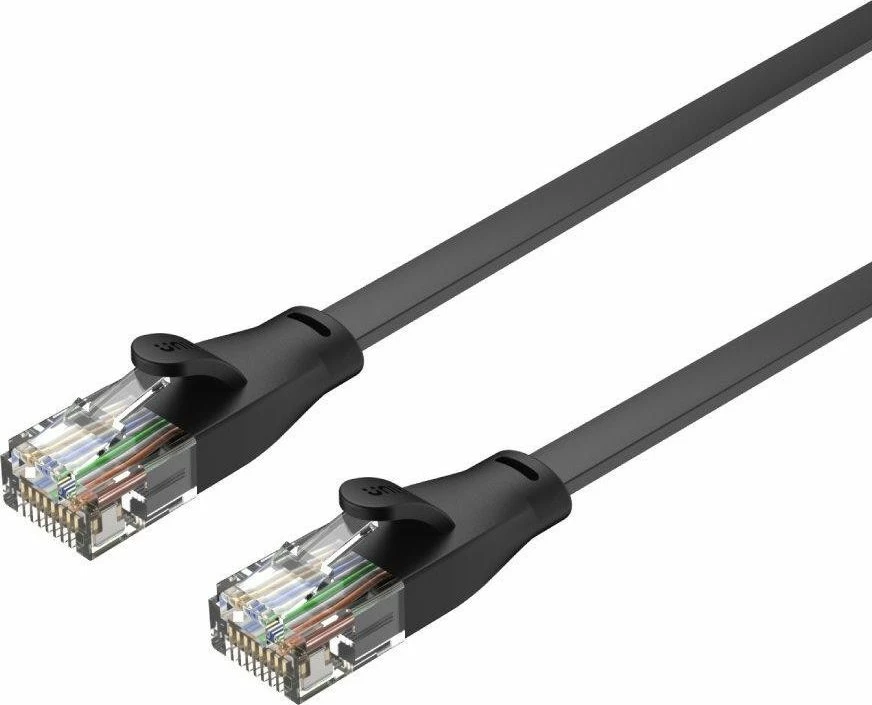 Kabllo rrjeti Ethernet Unitek Cat6 UTP e sheshtë 15 m e zezë