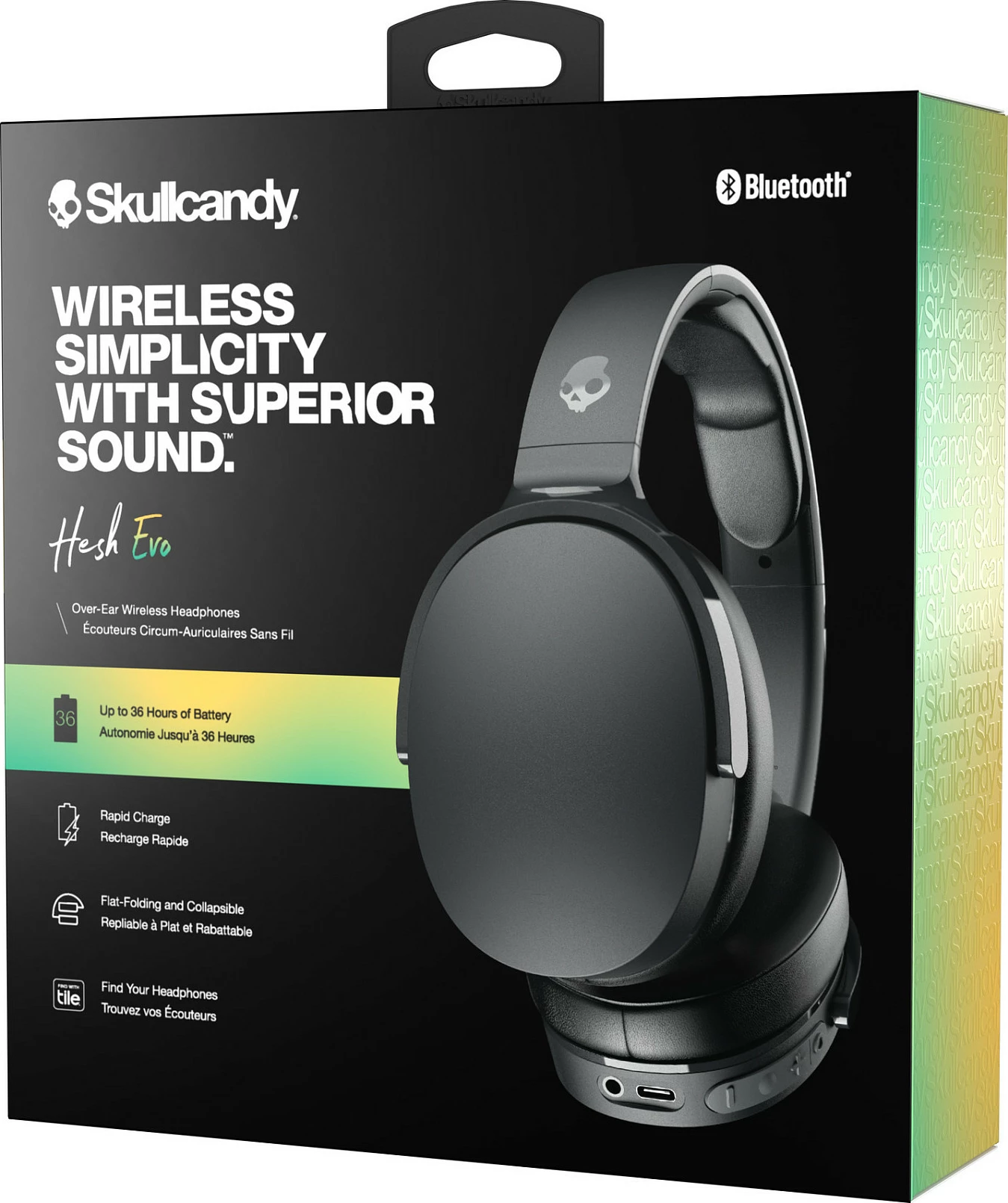 Kufje Skullcandy Hesh Evo, Bluetooth 5.0, 36h, me kabllo/AUX, Noise Canceling, të zeza