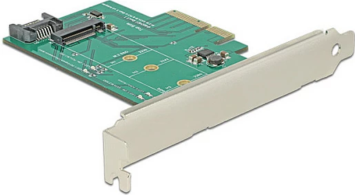 Kartelë zgjerimi PCIe DeLOCK 89381, adaptor M.2 + SATA 3.0, jeshile