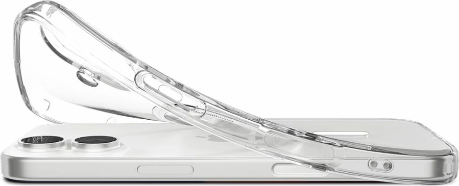 Mbështjellës Spigen Liquid Crystal MagSafe për iPhone 17, Transparent dhe Bardhë