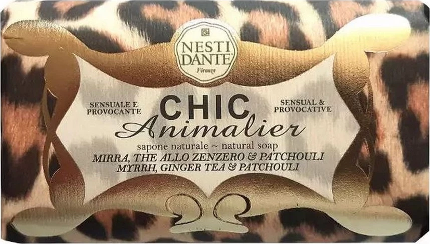 Sapun tualeti unisex Nesti Dante Chic Animalier Bronze, 250g