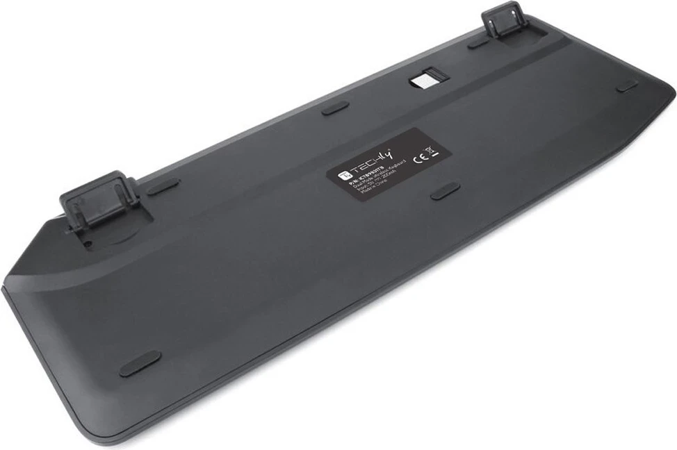 Tastierë TECHly ICTB9801TB, RF Wireless + Bluetooth, QWERTY US English, E zezë