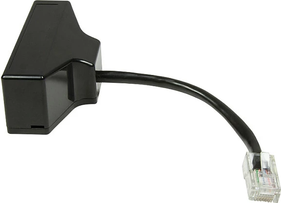 Adapter splitter telefoni LogiLink, 1x RJ45 në 4x RJ11, i zi