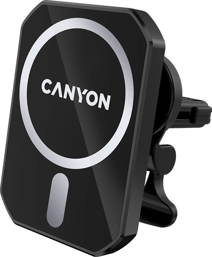 Mbajtës magnetik për veturë me karikues wireless CANYON CH-15 (CM-15) 15W, i zi