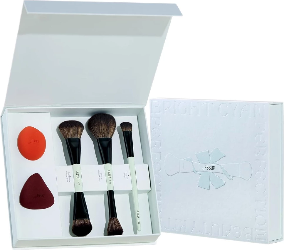 Set aksesoresh për grim JESSUP T510 për femra, 5 copë