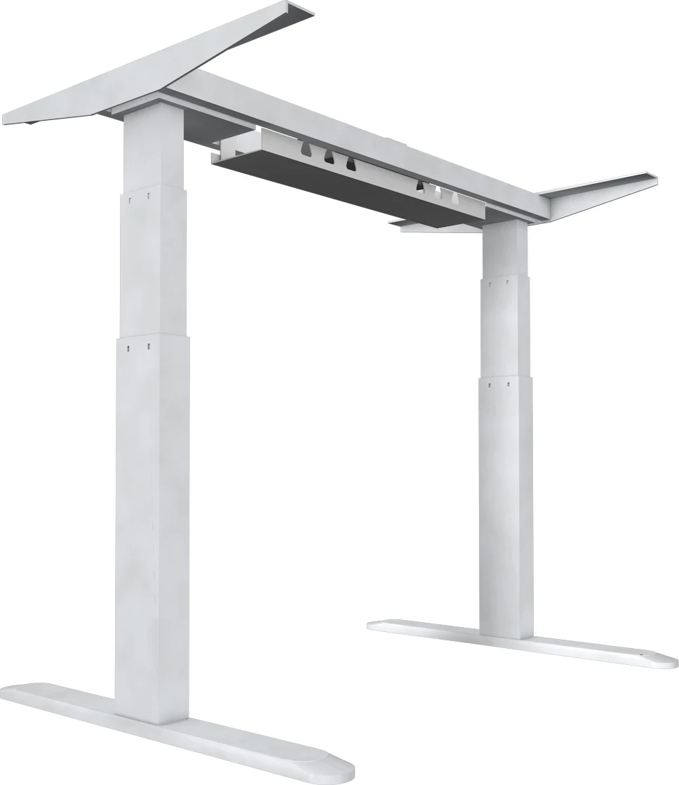 Kornizë tavoline elektrike ngritëse UVI Desk Standard UVID1WH, 62–128 cm, 100–170 cm, e bardhë
