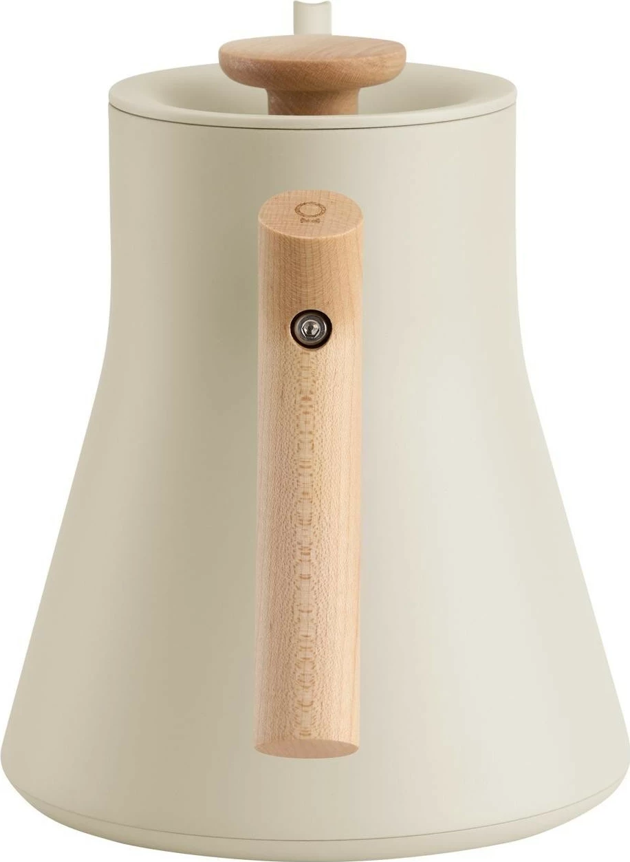 Çajnik elektrik Fellow Stagg EKG Pro, 0.9L, 1200W, kontroll temperature, dorezë druri, bezhë