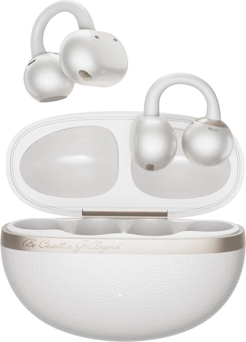 Kufje wireless QCY Crossky C50, Bluetooth 6.0, mikrofon, IPX5, të bardha