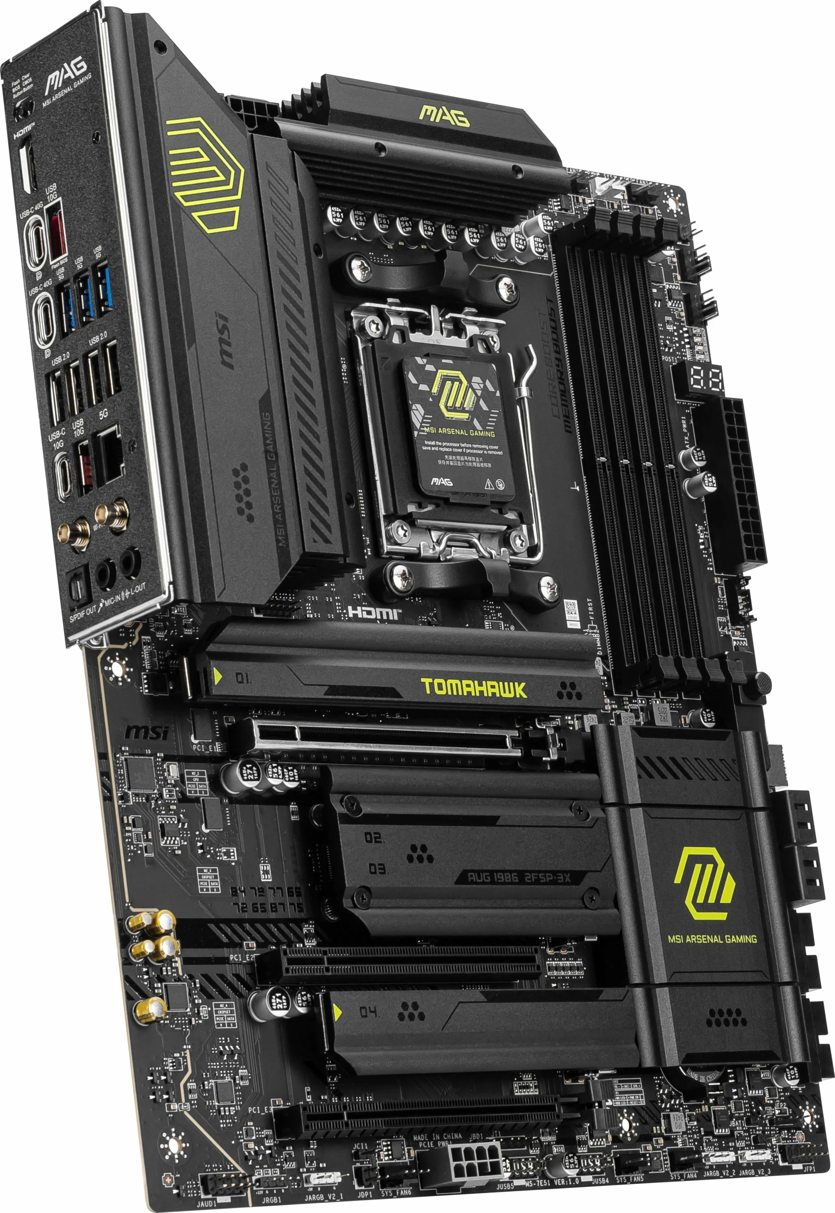Pllakë amë MSI MAG X870 TOMAHAWK WIFI, ATX, DDR5 256GB, PCIe 5.0, Wi‑Fi 7, 5G LAN