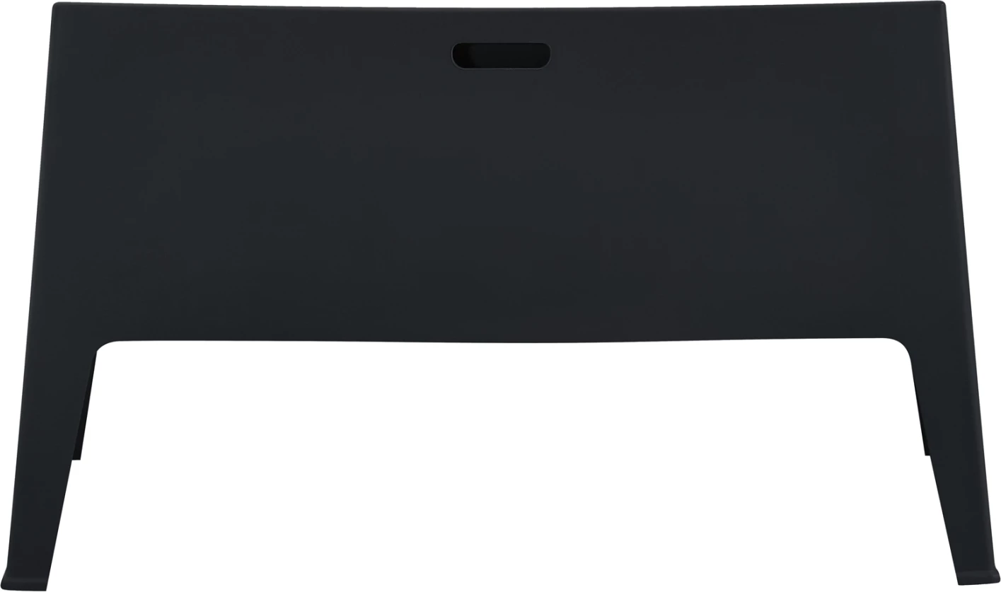 Divan i jashtëm 2-vendësh SLEEK, polipropilen, ngjyrë e zezë, FH6366.02, 118x48.5x73cm