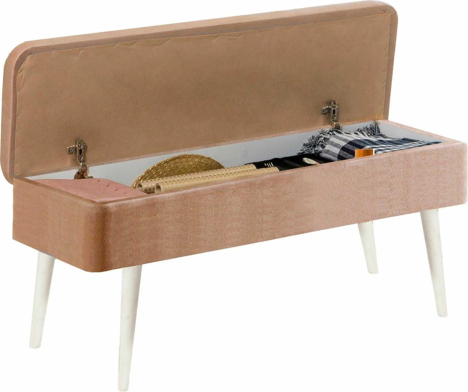 Set tavoline me karrige të zgjatshme për ngrënie (4 copë), Skye Decor, Vina 0900 - 3, e bardhë, stone