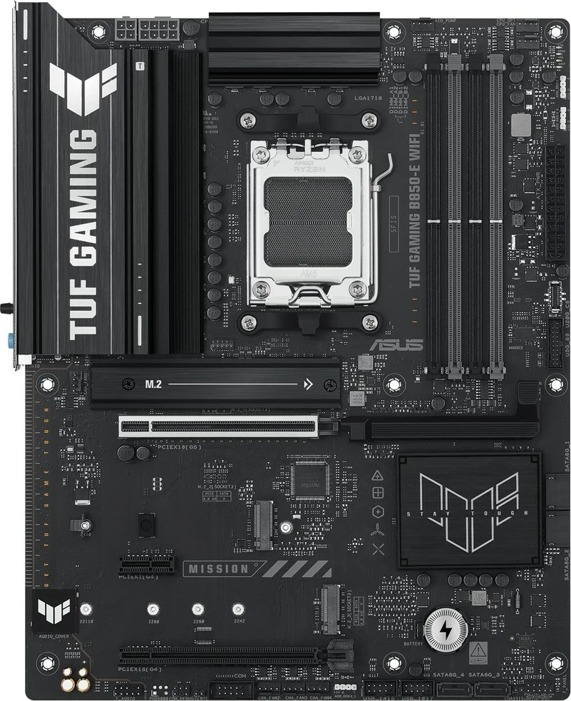 Pllakë amë ASUS TUF GAMING B850-E WIFI, Socket AM5, ATX, Wi-Fi 6E, Multikolor