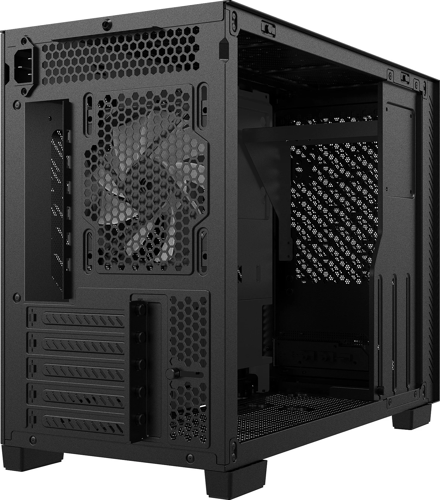 Kasë XPG VALOR AIR NANO, Midi Tower, micro ATX/Mini-ITX, USB-C, e zezë
