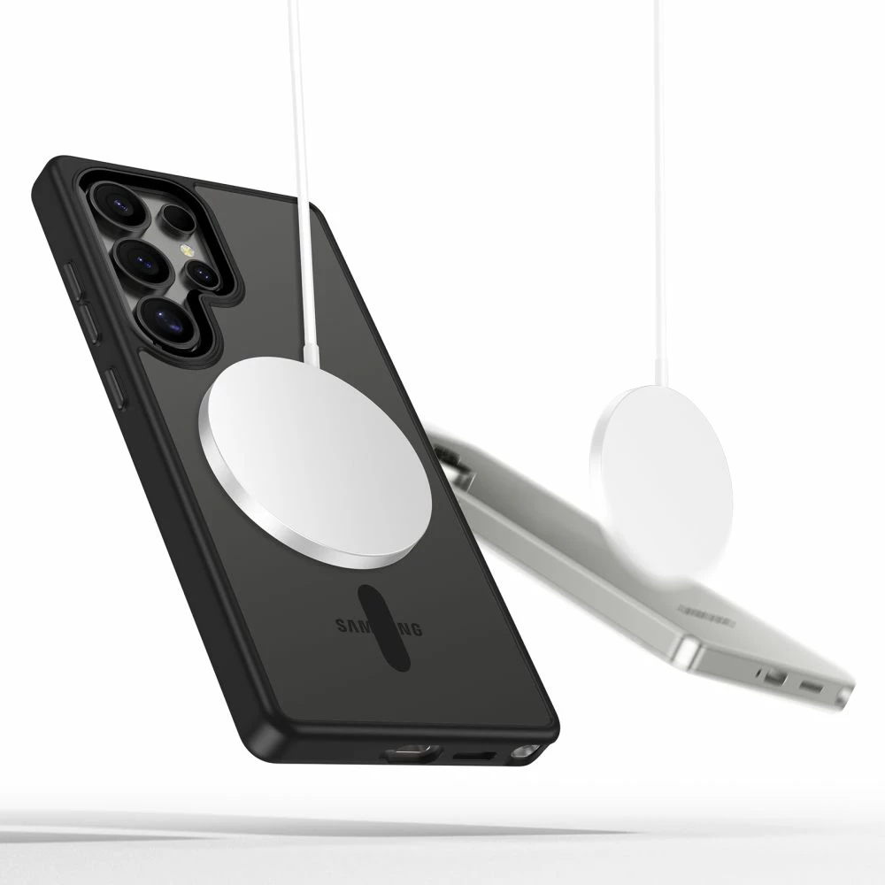 Mbështjellës Tech-Protect MagMat MagSafe për Samsung Galaxy S25 Ultra, i zi/transparente