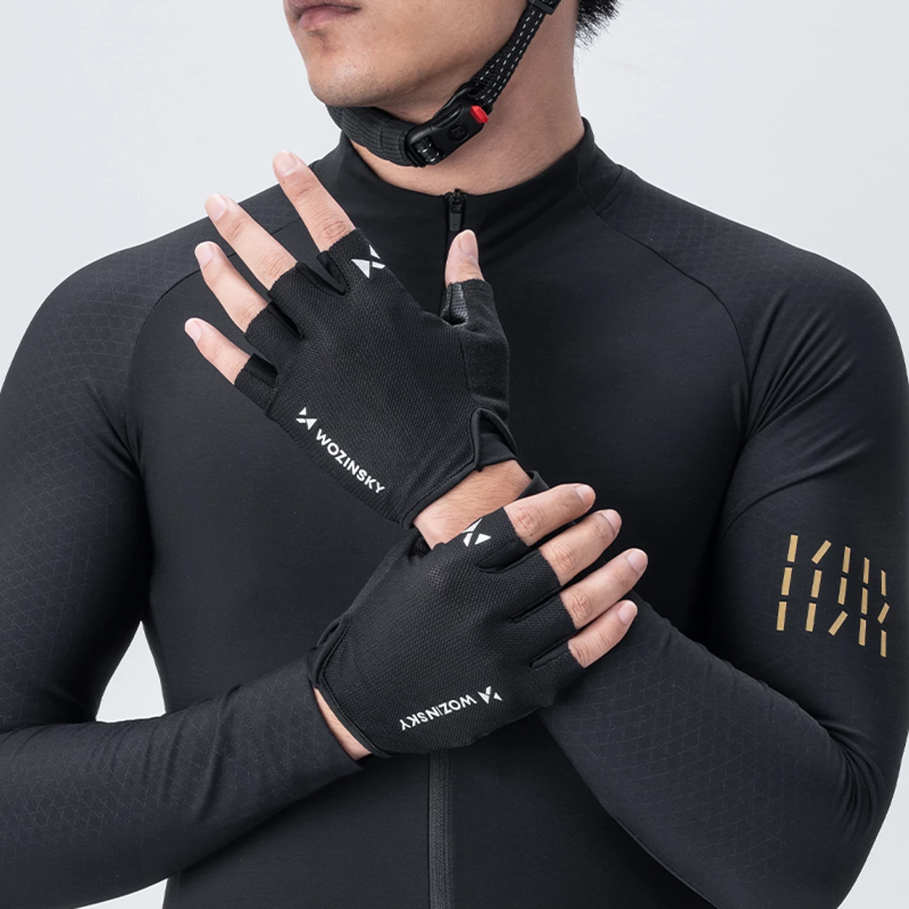 doreza biçiklete Wozinsky WRR-01L, madhësia L, anti-slip, të ajrosshme, ngjyrë e zezë