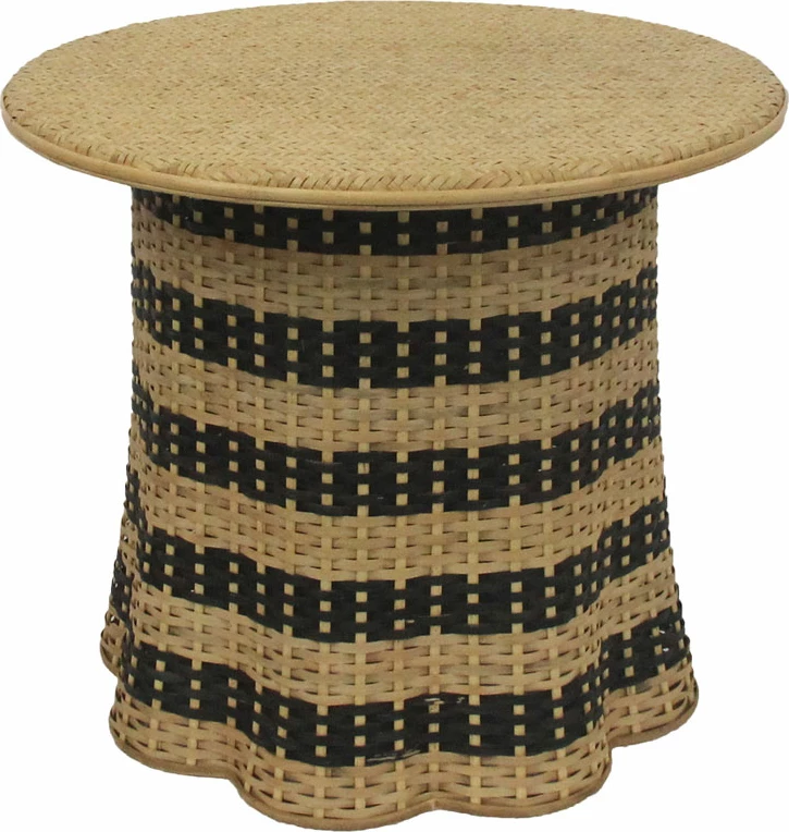 Tavolinë kafeje Nubia, natyrale e zezë, 60x60x52.5cm