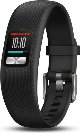 Smartwatch Garmin vívofit 4, rrip i zi, madhësia L, 365 ditë bateri, waterproof