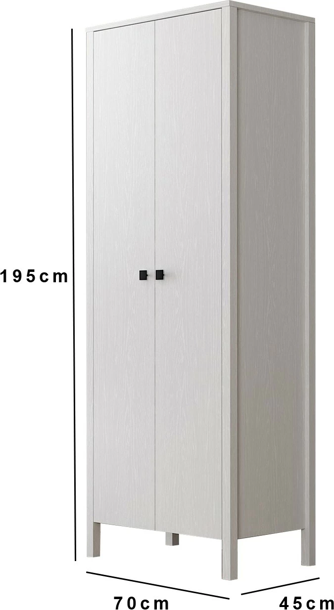 Dollap Hanah Home, FRN-10014-1, ngjyrë druri dhe e bardhë