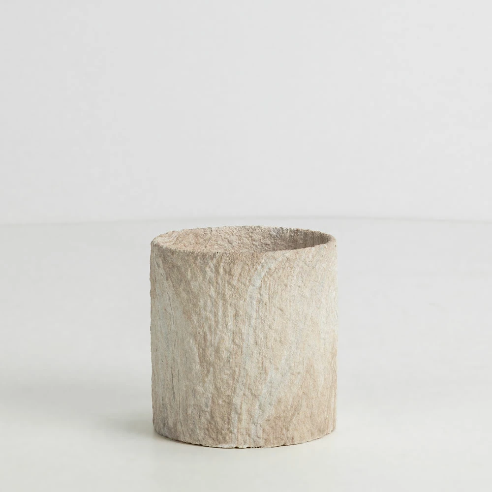 Set vazo për bimë PUMOR, 3 copë, qeramikë, bezhë-bardhë, 18x18x18cm