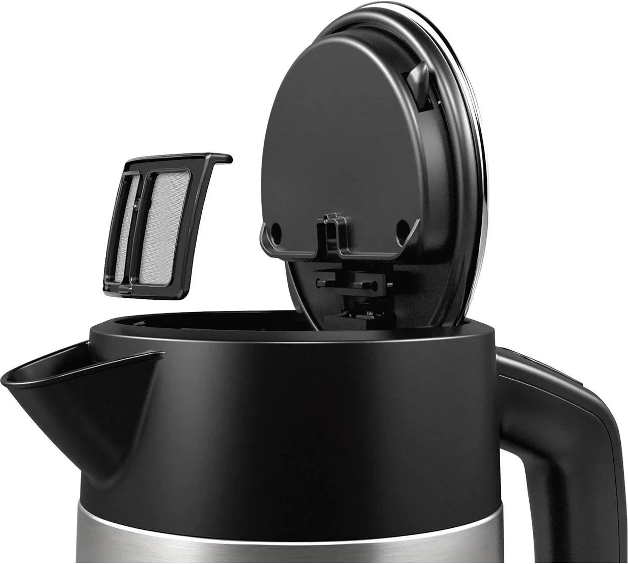 Çajnik Bosch DesignLine TWK4P440, 1.7 litra, 2400W, ngjyrë argjendi