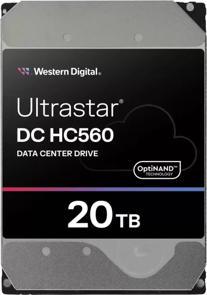 Disk i fortë intern WD Ultrastar DC HC560 WUH722020BLE6L4 20TB 3.5\" SATA 6Gb/s 7200rpm 512MB cache, zi/argjendtë