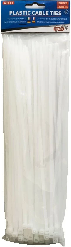 Lidhese Plastike 380x4.8mm Bardha