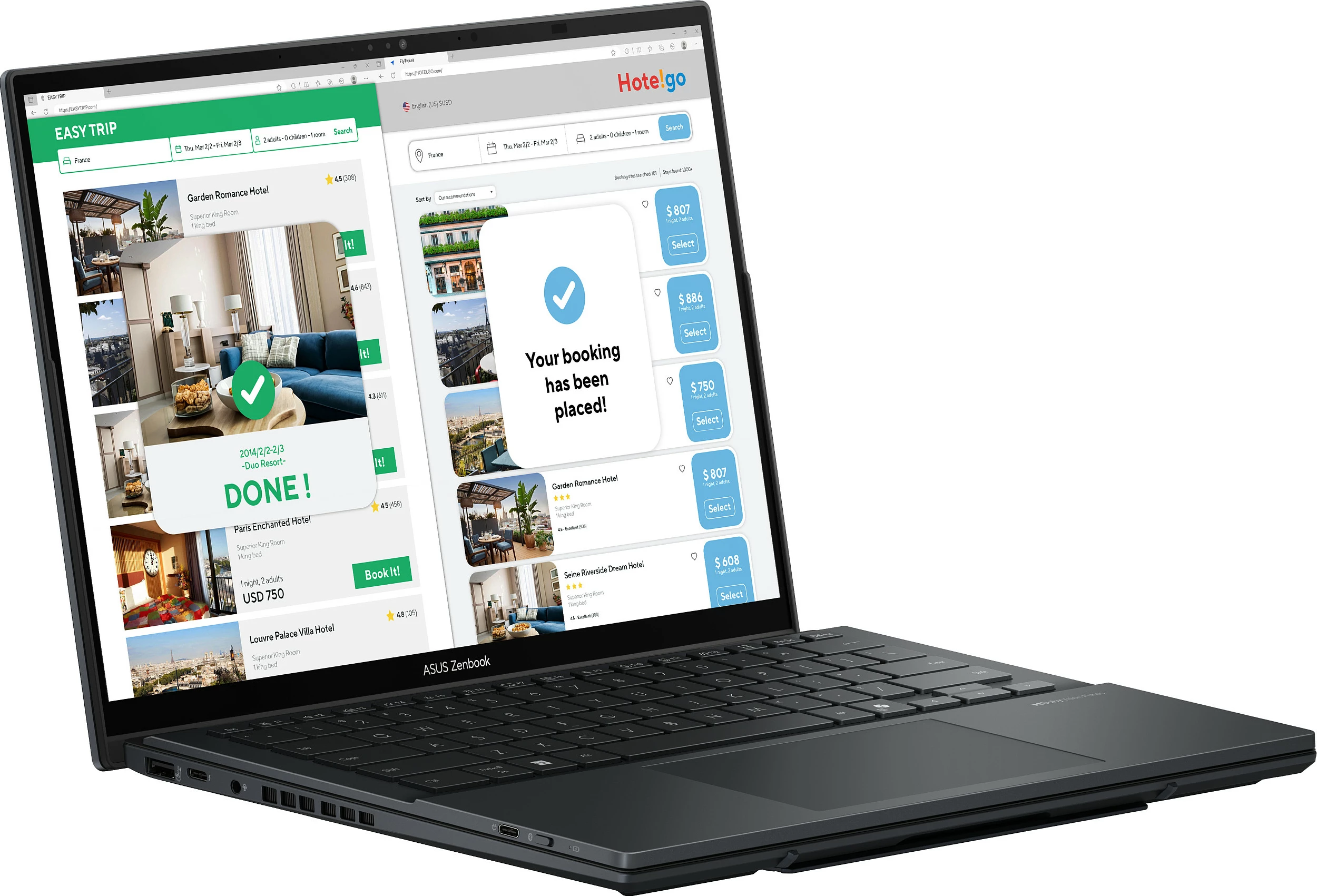 Laptop ASUS Zenbook Duo UX8406CA-QL055W, Core Ultra 9 285H, 16GB RAM, 1TB SSD, 14" OLED, Windows 11 Home, dy ekrane, Inkwell Gray