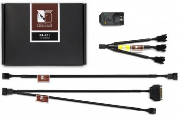 Kontrollues i shpejtësisë së ventilatorit Noctua NA-FC1, 3 kanale, i zi