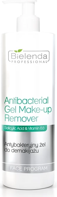 Gel antibakterial për pastrim fytyre, largues grimi Bielenda Professional për femra 500g