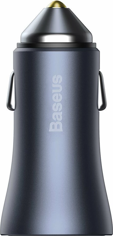 Karikues veture Baseus Golden Contactor Pro, 40W, 2 porta USB-A/USB-C, me kabllo USB-C, Gri