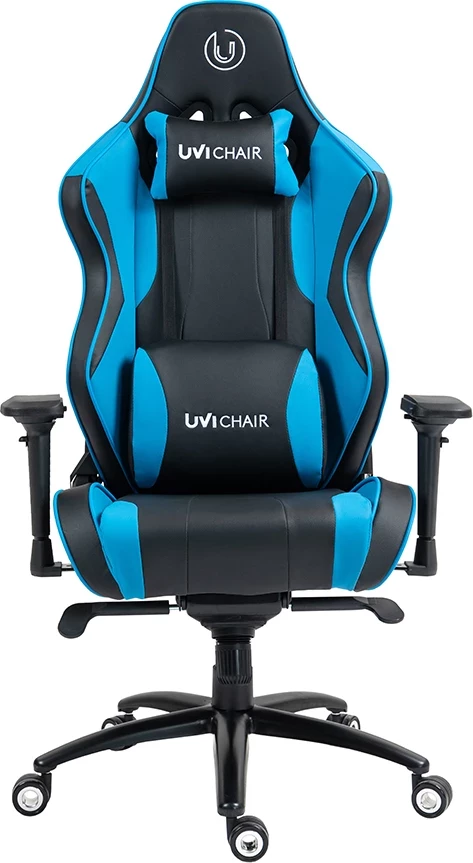 Karrige gaming/zyre UVI Sport XL UVI9001, shpinore 90-180°, mekanizëm multi-funksional, mbështetëse krahu 4D, deri 185 kg, blu