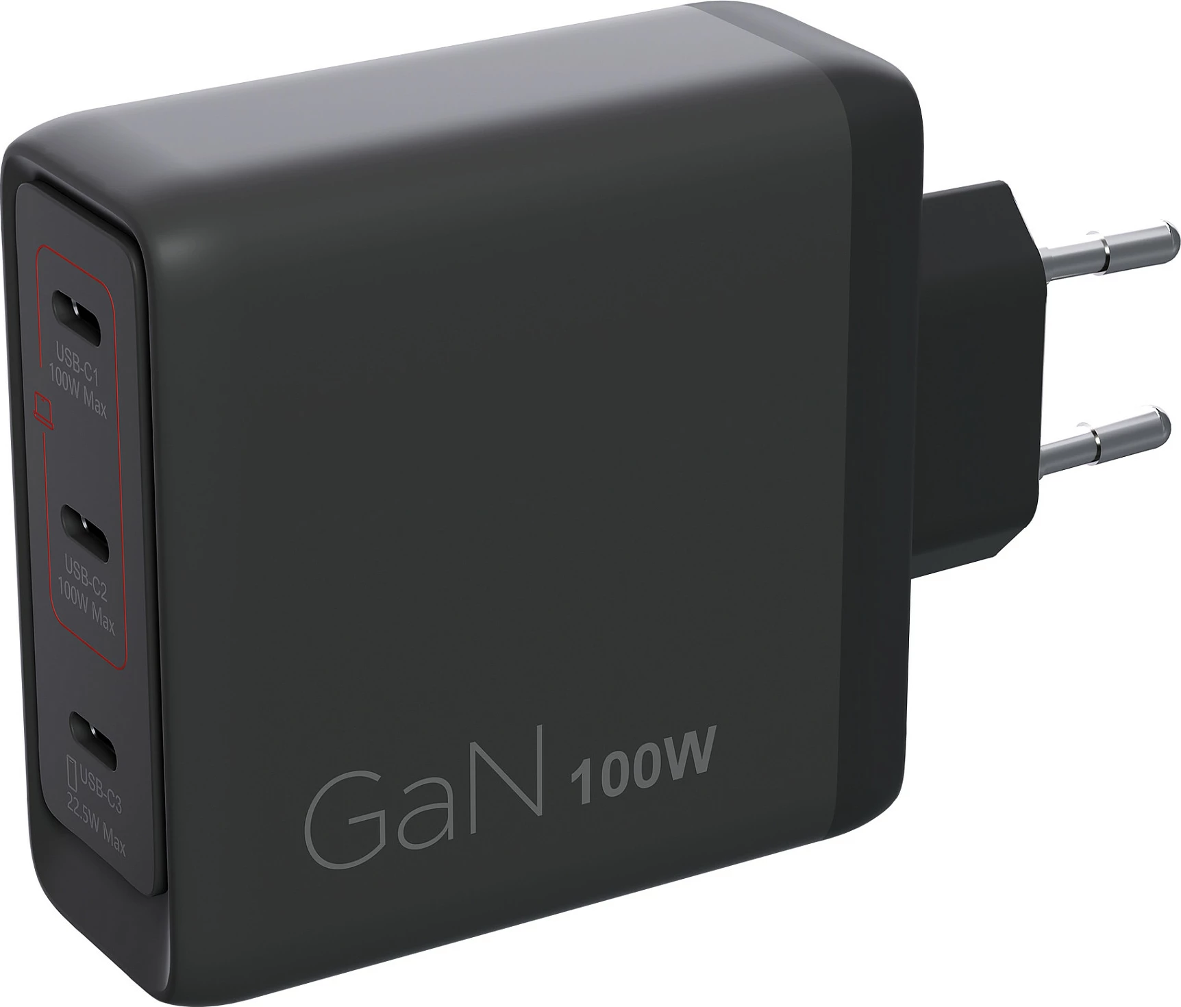 Karikues Lenovo Multi-Port USB-C 100W GaN, 3 porta, kabllo USB-C 1.8m, i zi