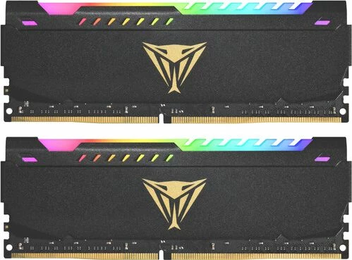 RAM Memorje Patriot Viper Steel RGB PVSR416G320C8K 16GB (2x8GB) DDR4 3200MHz CL18 UDIMM, e zezë, set