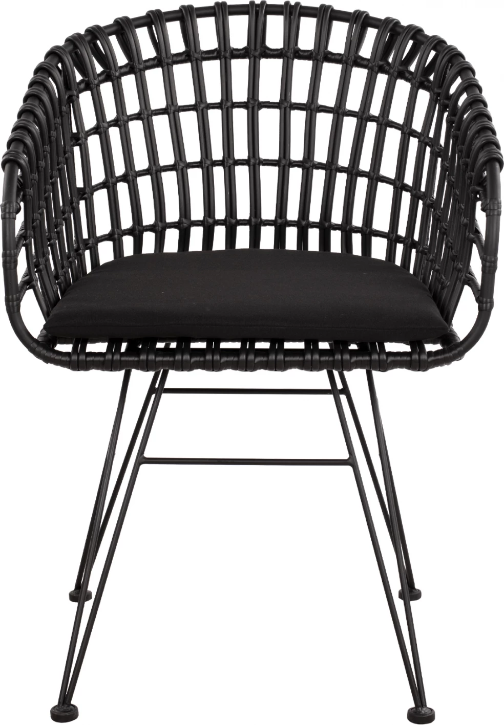Karrige foleje metalike Allegra FH5456.02, thurje e zezë, 59x56.5x83 cm