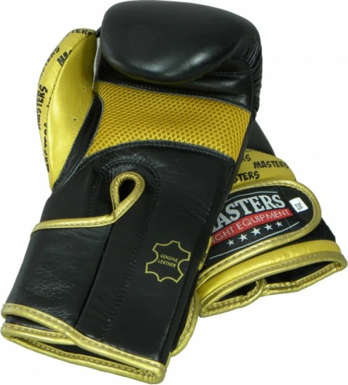 Doreza boksi Masters Rbt-Professional 01101-10 për meshkuj, të zeza dhe ari [Pesha: 340 g]