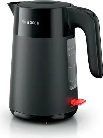 Çajnik Bosch TWK2M163, 1.7 L, 2400 W, Plastikë, E zezë