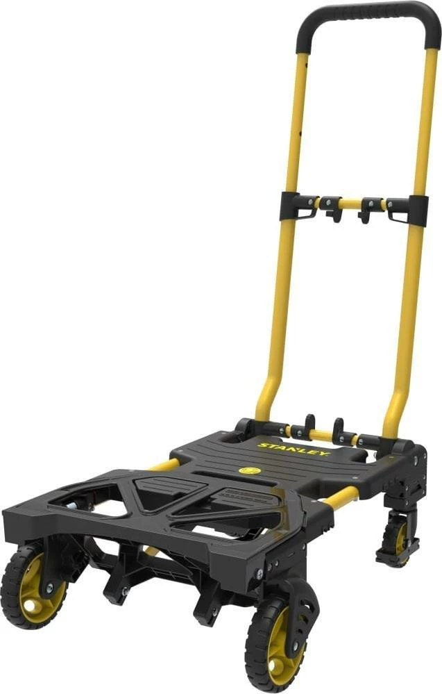 Karrocë transporti 2-në-1 Stanley FT585 (SXWTD-FT585), kapacitet 70/137 kg, e palosshme, e zezë/verdhë