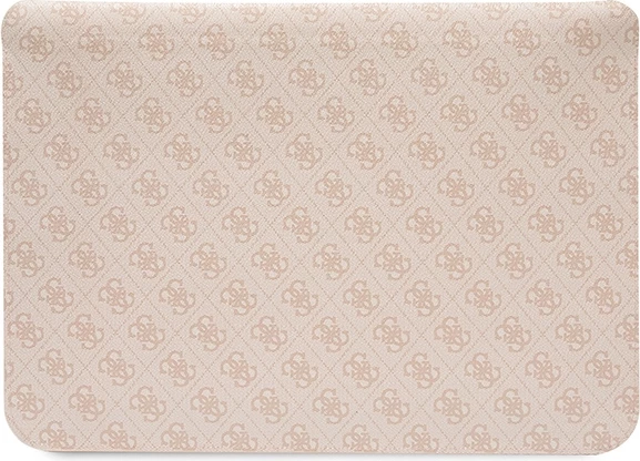 Mbështjellës laptopi Guess 4G Printed Stripes, deri 16", Rozë